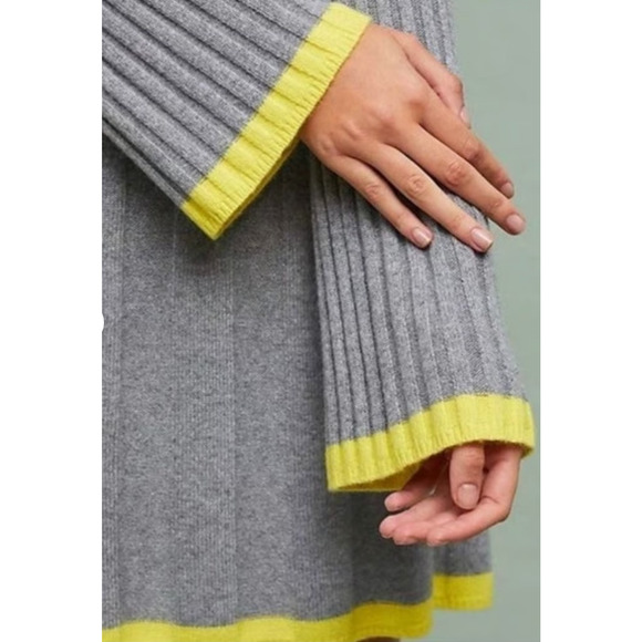 NWT by ANTHROPOLOGIE Arseneau Ribbed Sweater Dress Wool Alpaca Blend - Picture 5 of 14